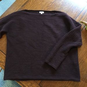Vince dark burgundy cashmere sweater.